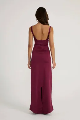 Ance Gria Atlein Gown - Plum, Size S for rent on The Volte - image 5