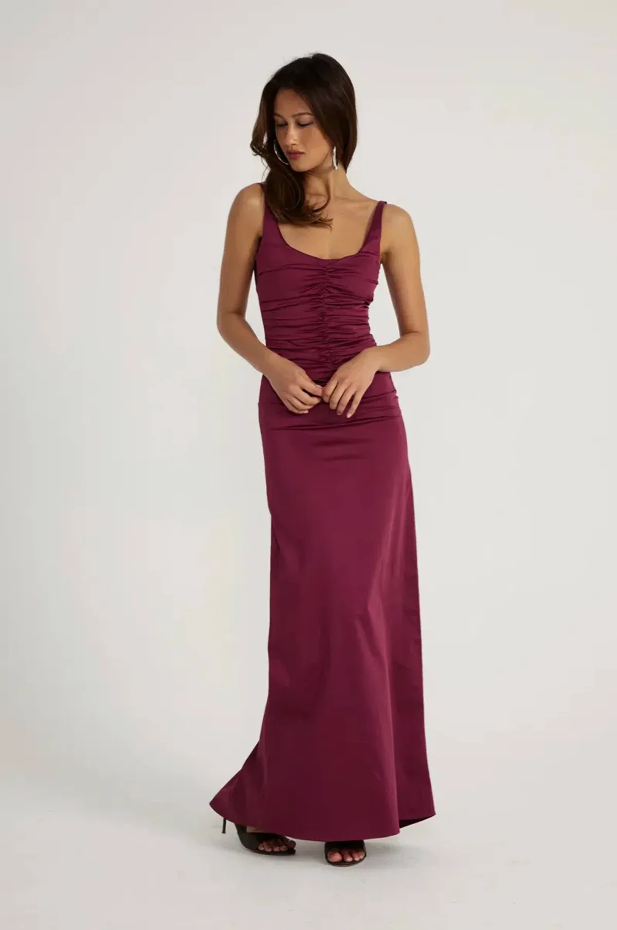 Ance Gria Atlein Gown - Plum, Size S - Image 3