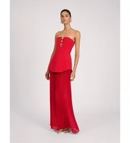 Eliya The Label Leo Maxi Dress in Red Size AU8 for rent on The Volte - image 1