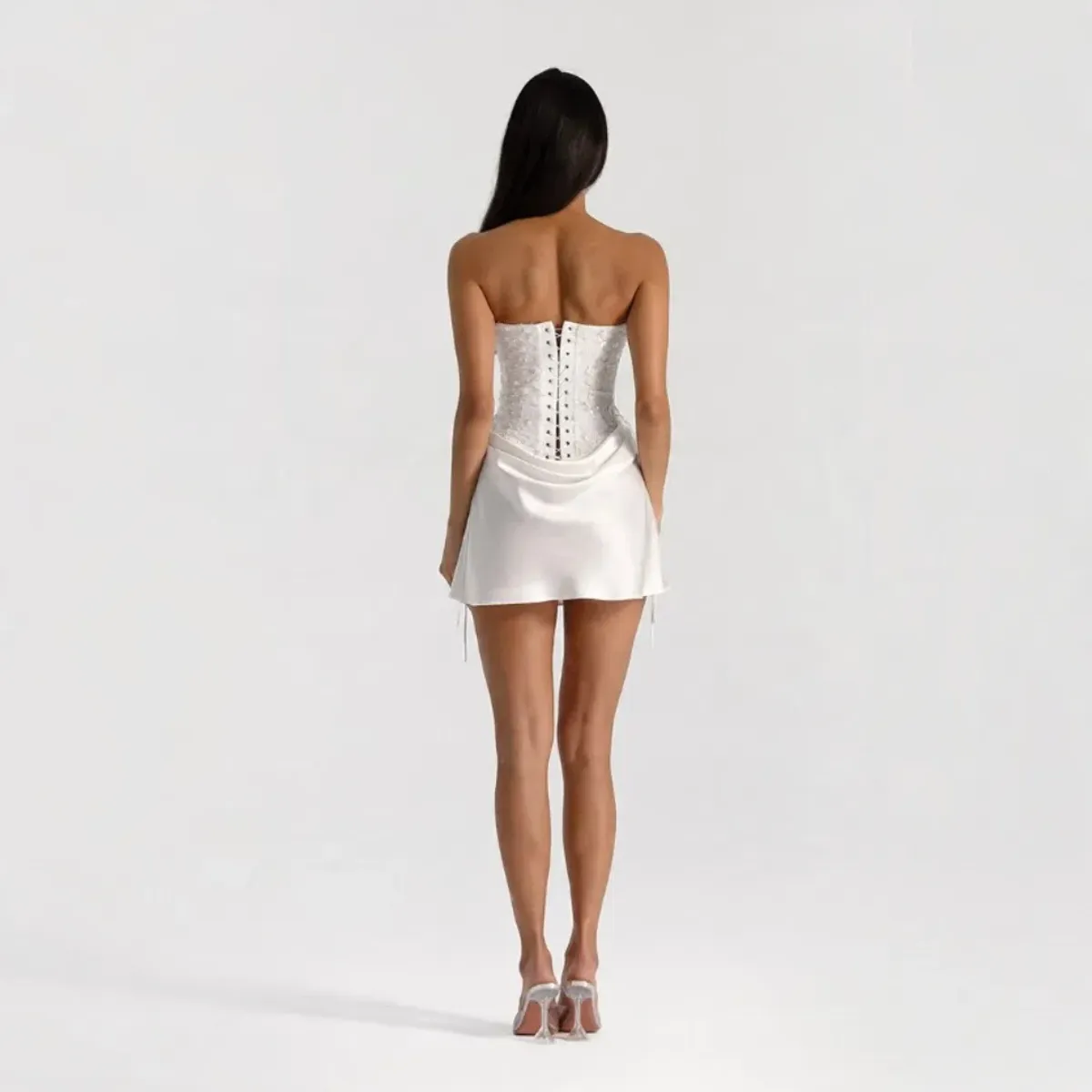 Natalie Rolt Verity Bustier and Evelyn Skirt White Set Size 1 / 8 AU - Image 4