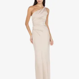 Bec and bridge lunetta asymmetrical dress sand  for rent on The Volte - image 1