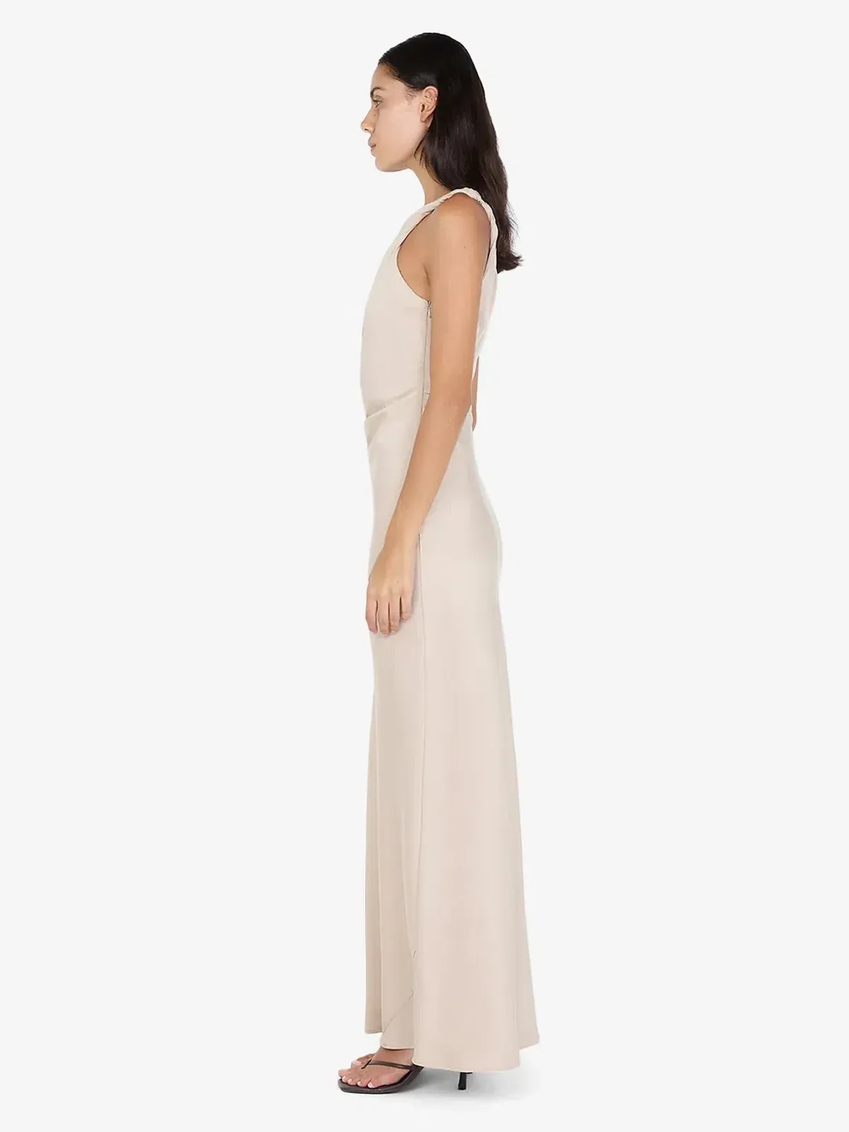 Bec and bridge lunetta asymmetrical dress sand  - Image 3