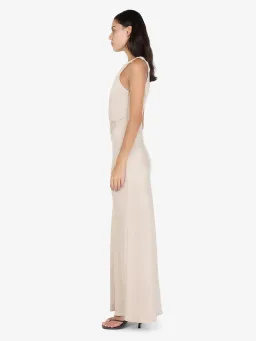 Bec and bridge lunetta asymmetrical dress sand  for rent on The Volte - image 3