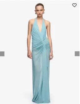 Bec and Bridge XANTHI V NECK MAXI DRESS Blue for rent on The Volte - image 1