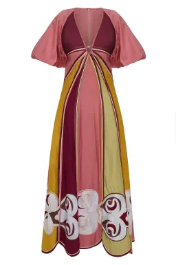 ANTIPODEAN TWIN RIVERS CURVE PANEL MAXI DRESS SIZE 14 for rent on The Volte - image 3
