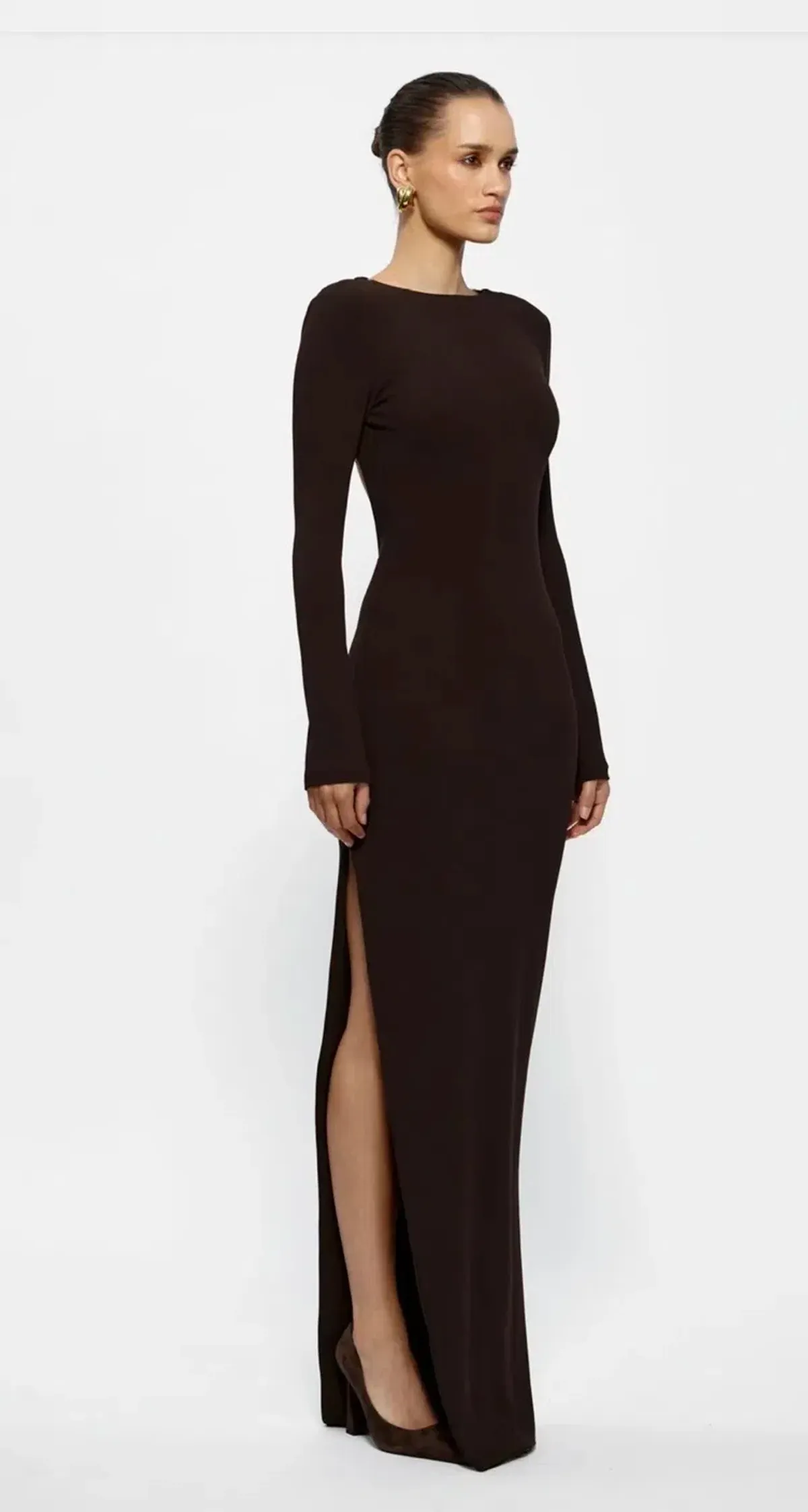 Effie Kats Indie Chocolate Maxi dress Size 10 - Image 1