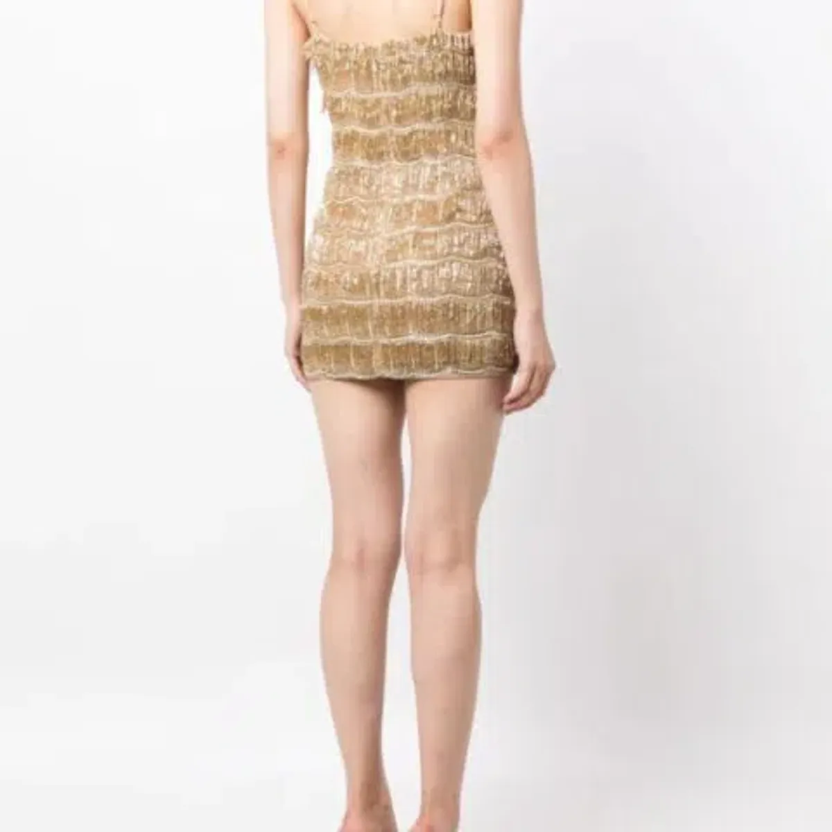 Rachel Gilbert Sadie Mini Gold Size 8 - Image 2