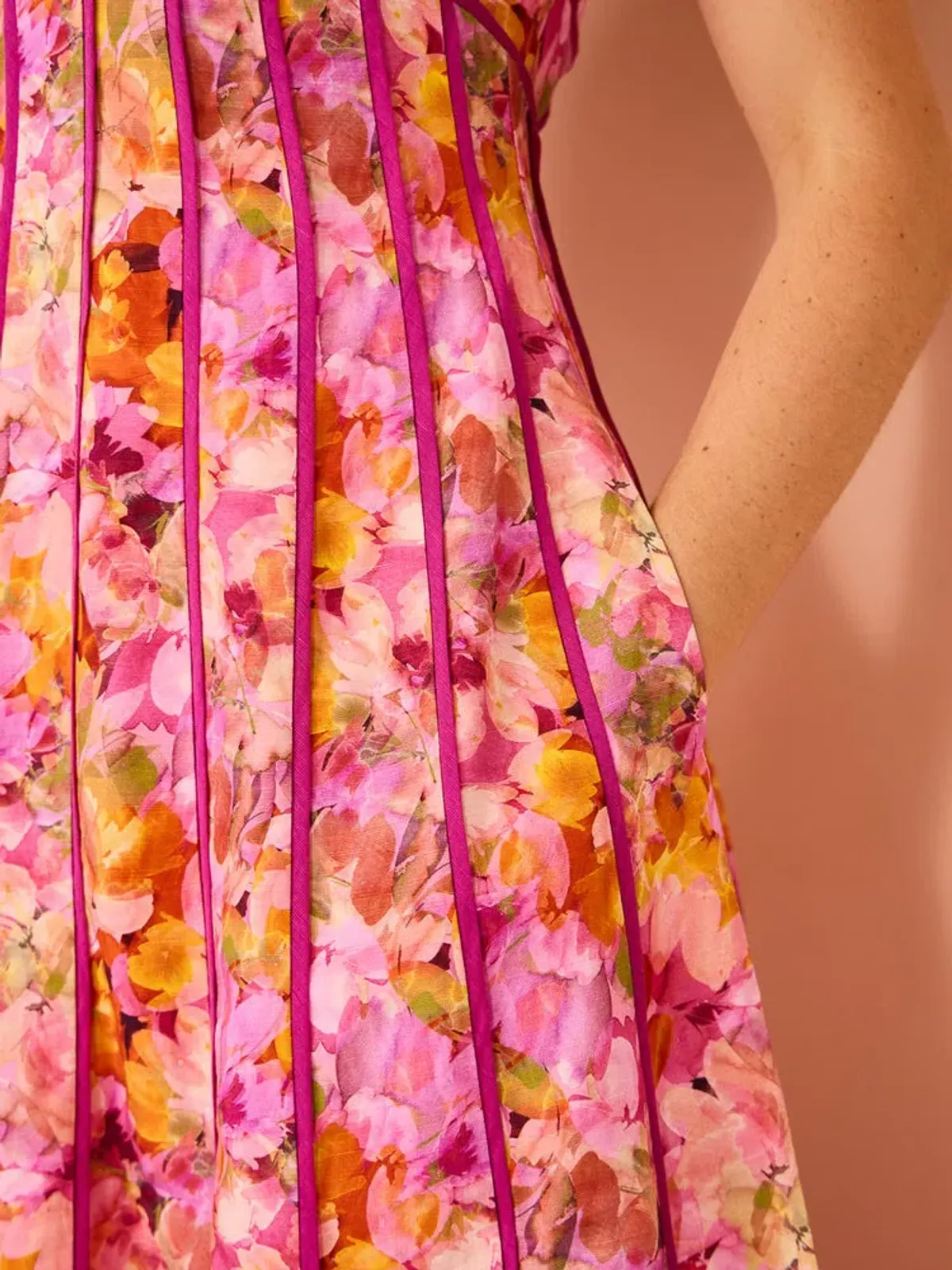 Acler Hansley Midi Dress In Lotus - Image 2