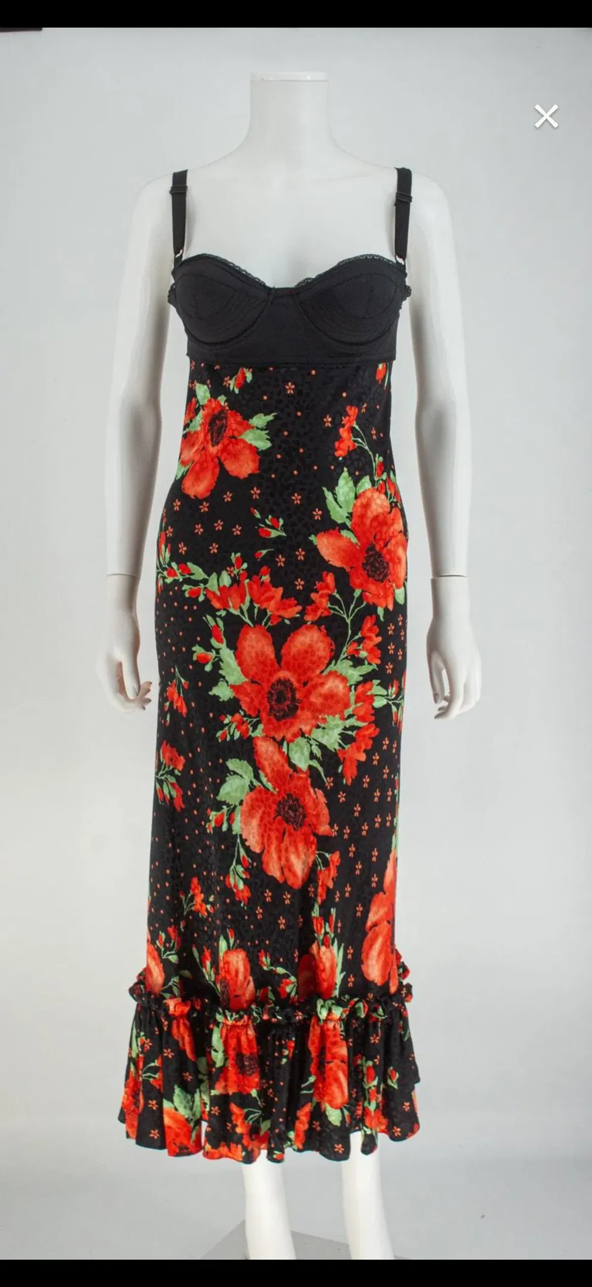Vintage Dolce & Gabbana Silk Maxi Dress - Image 4