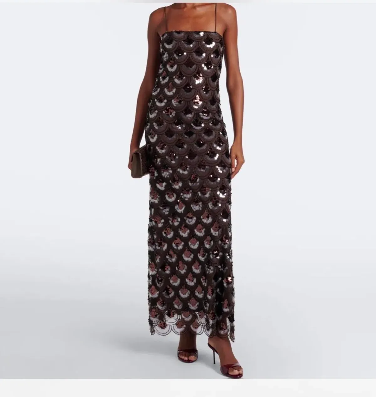 Rotate brown sequin maxi dress - Image 4