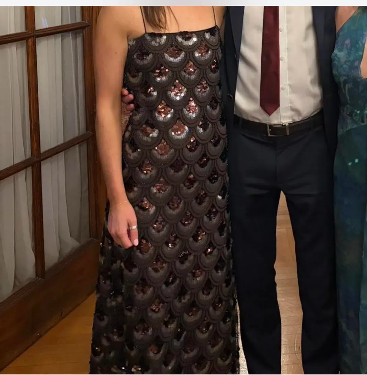 Rotate brown sequin maxi dress - Image 3