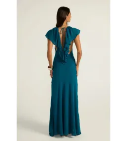 Ance Gria Clover Gown in Teal Size XS/AU6 for rent on The Volte - image 3