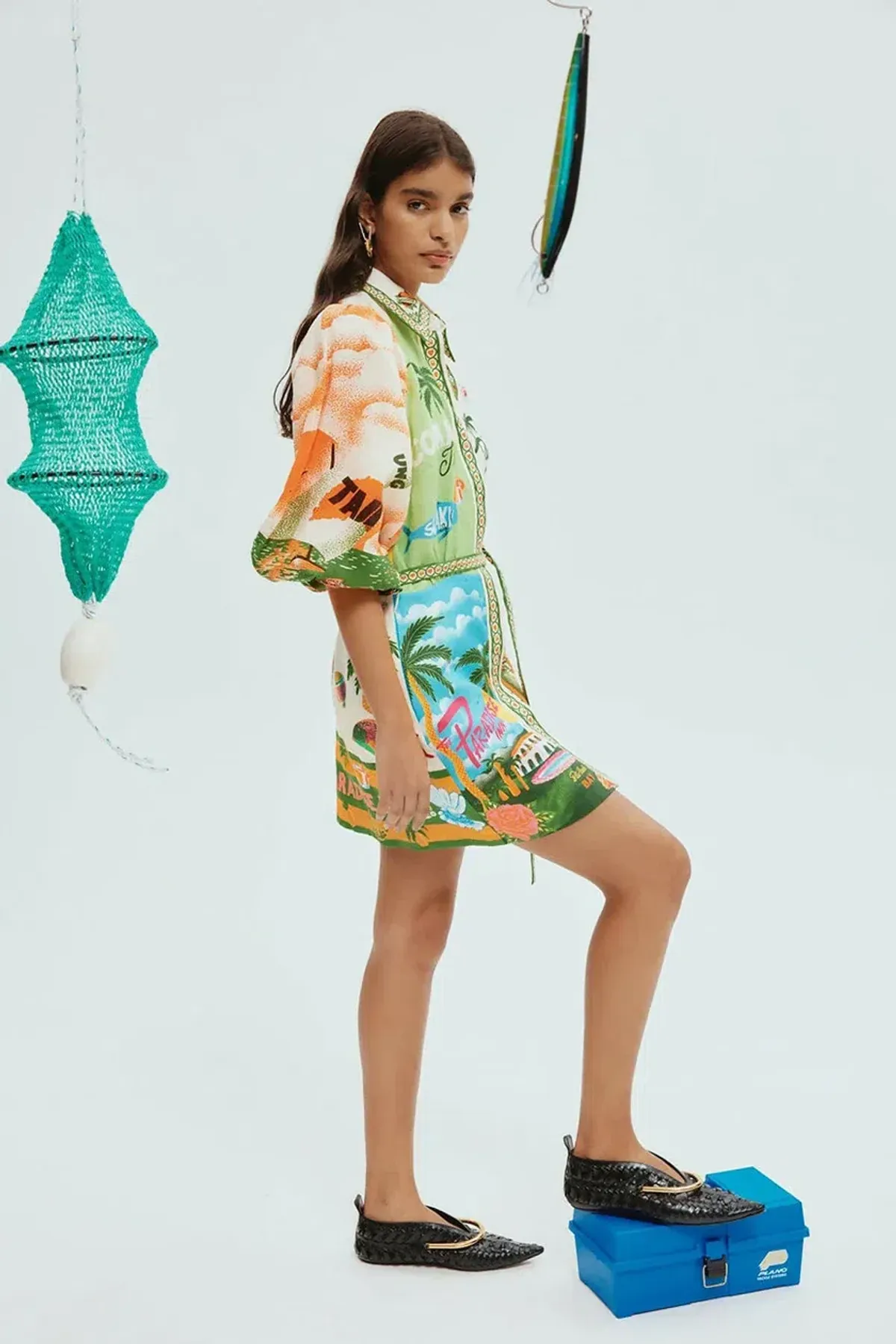 🌸 ALEMAIS Paradiso Mini Dress – Multi Print – Size AU 10 🌸 - Image 6