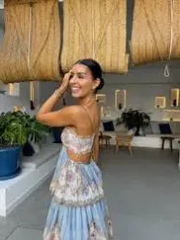 🩵 Zimmermann Daylight Tiered Maxi Dress – Size 2 / 12 AU - Wallpaper Floral Denim 🩵 for rent on The Volte - image 7