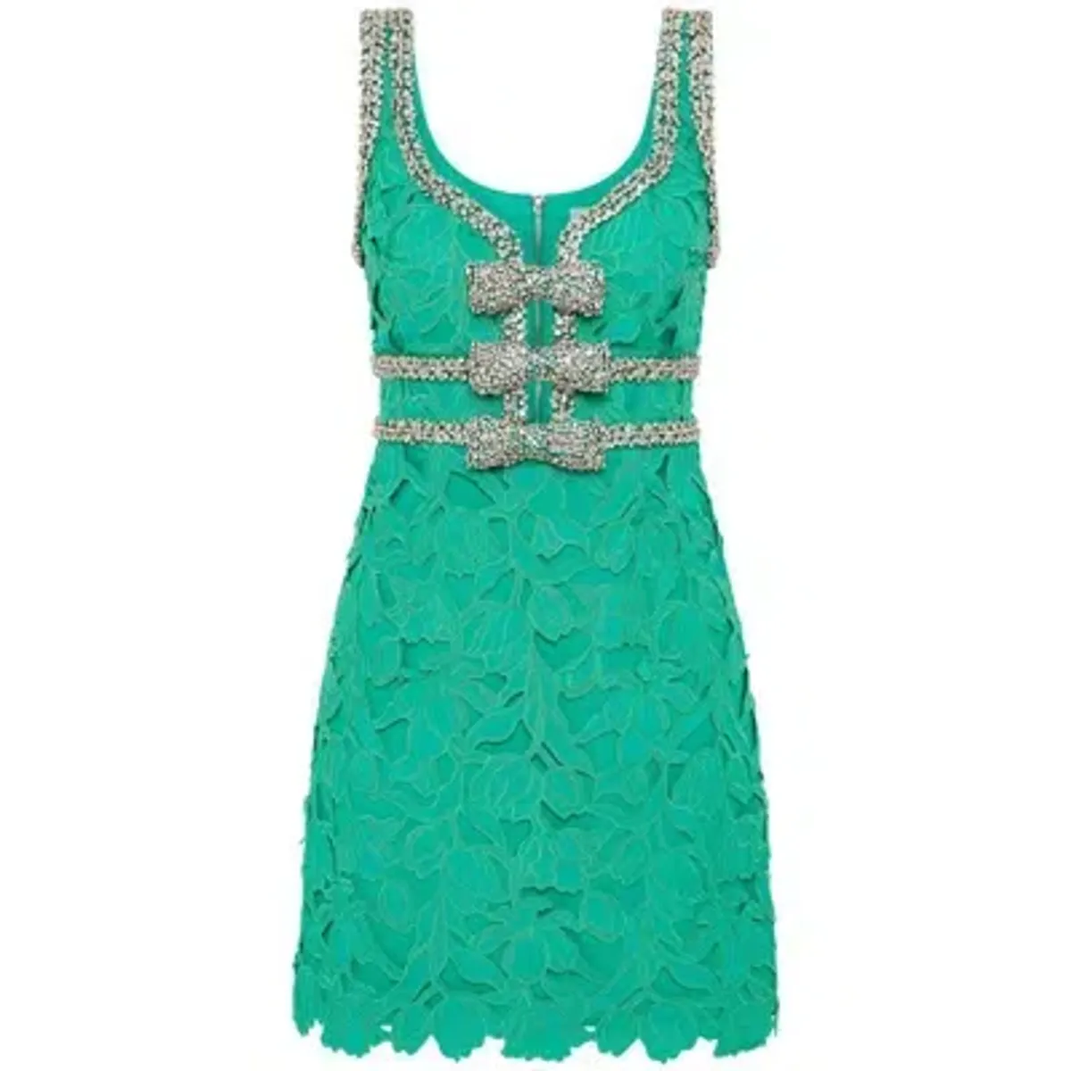💚 Rebecca Vallance Eden Bow Mini Dress – Emerald Green – Size AU 8 💚 - Image 5