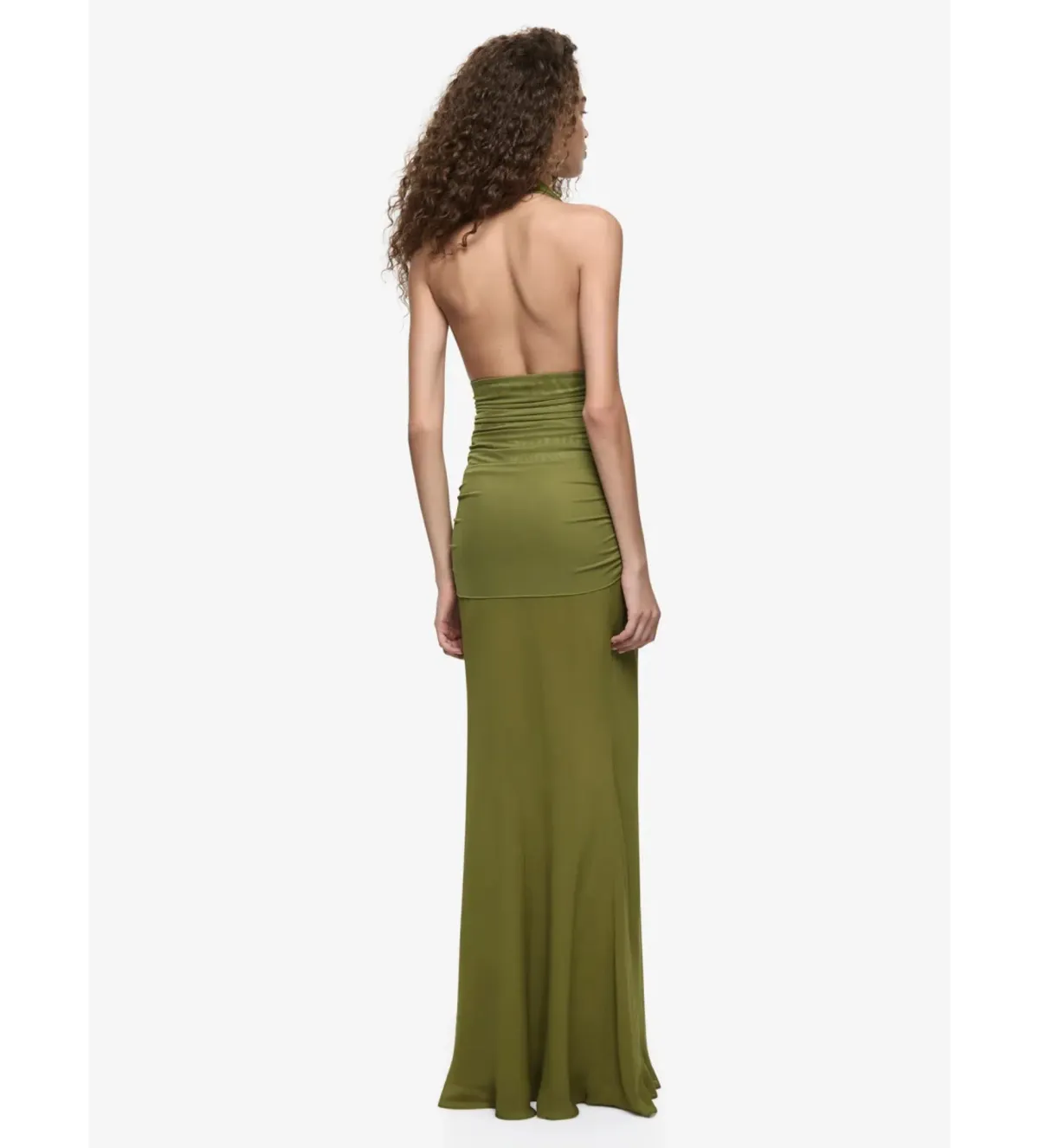 Bec and Bridge Cassis Drape Maxi Dress in Fern Size AU8 - Image 2