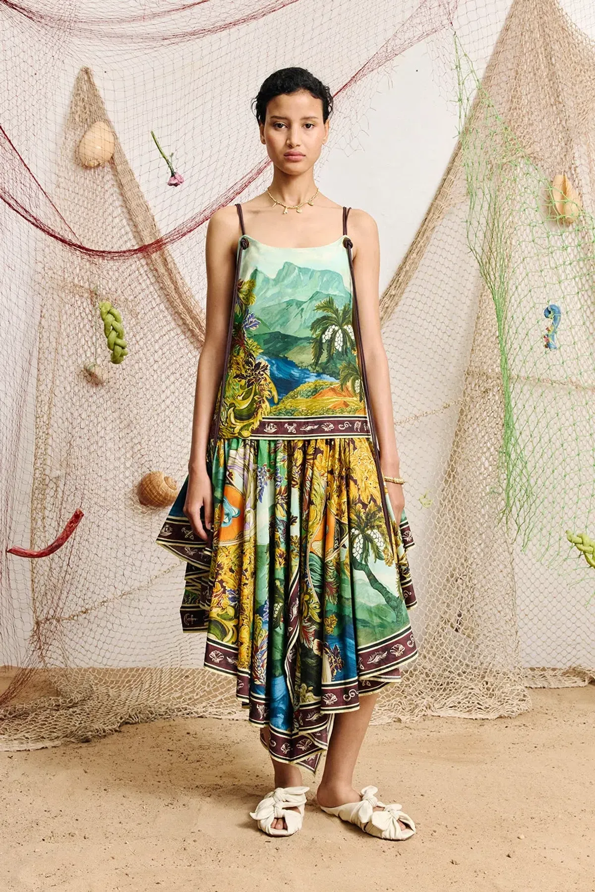 ALEMAIS LUCENA MIDI DRESS SIZE 8 - Image 1