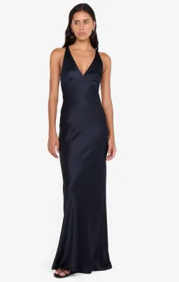 THE DREAMER V NECK DRESS - INK for rent on The Volte - image 3