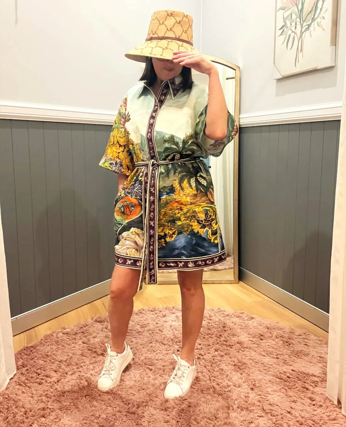 ALEMAIS LUCENA MINI SHIRTDRESS SIZE 14 - Image 3