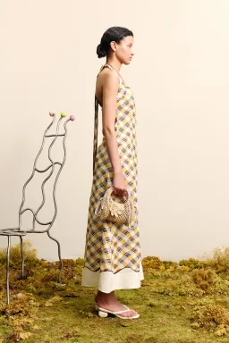 ALEMAIS BASILIA HALTER MIDI DRESS SIZE 12 for rent on The Volte - image 2