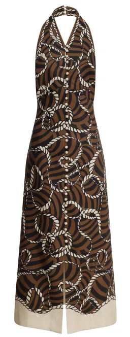 ALEMAIS SAIL HALTER MIDI DRESS SIZE 8 for rent on The Volte - image 1