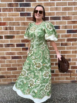 ALEMAIS ALESSIA MIDI DRESS SIZE 16 for rent on The Volte - image 4