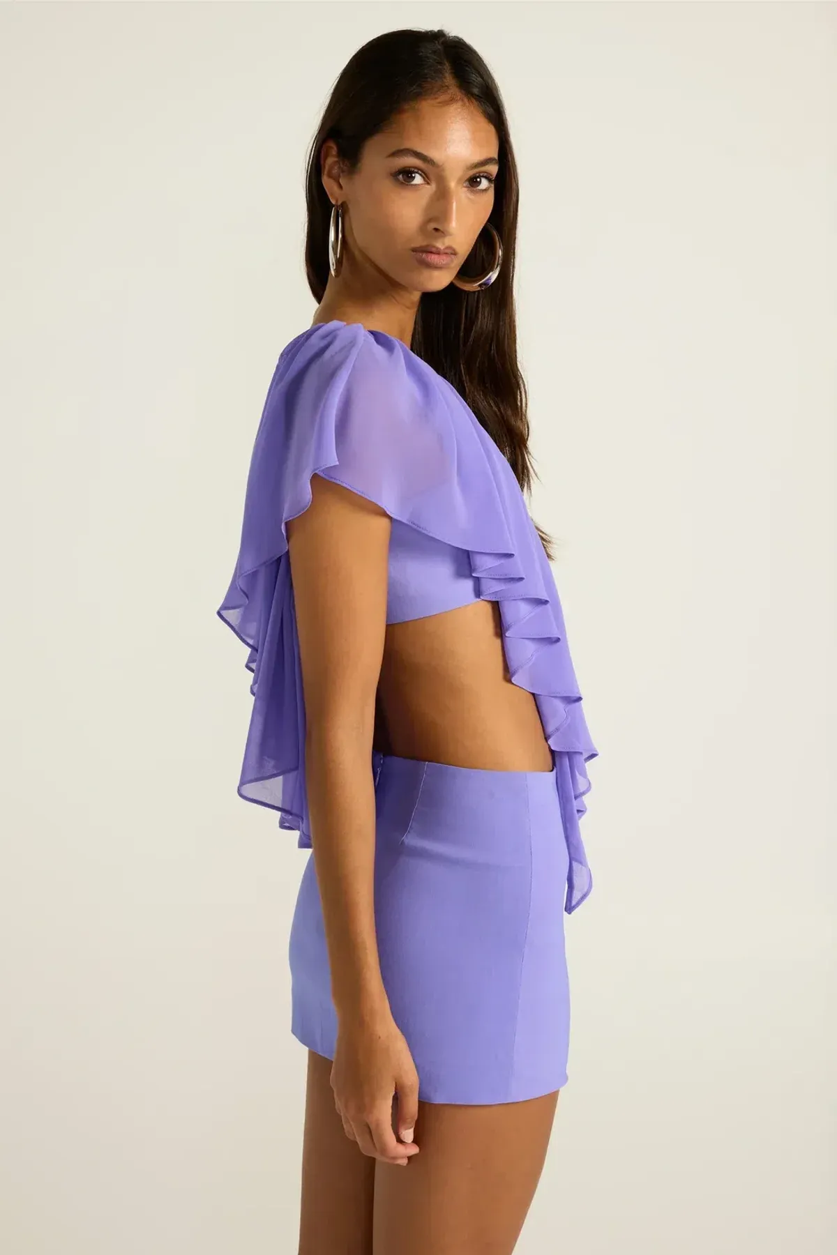 Ance Gria Clover Top & Skirt Set Periwinkle Purple Size XS (6) - Image 5
