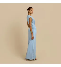 Arcina Ori Jade Maxi Dress in Blue Size AU8 for rent on The Volte - image 4