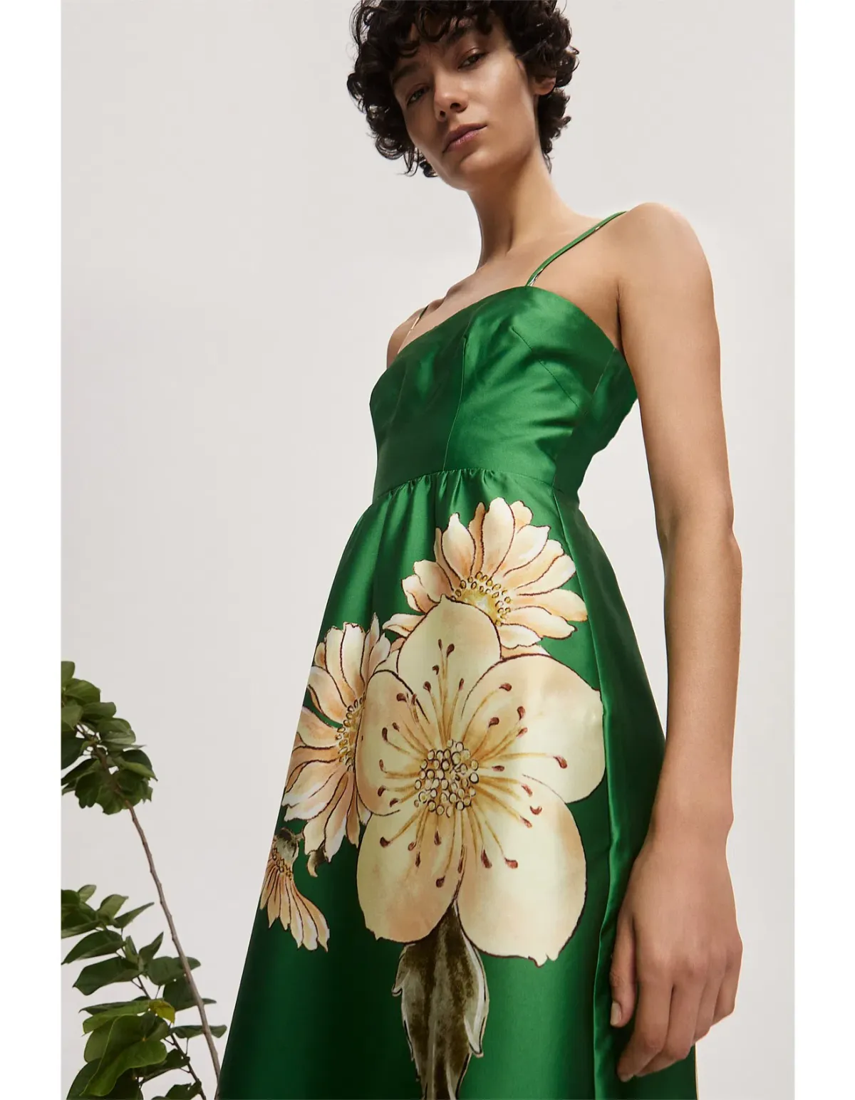 Alemais Sage Green Midi Dress Size 14 - Image 2