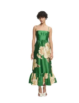 Alemais Sage Green Midi Dress Size 14 for rent on The Volte - image 1