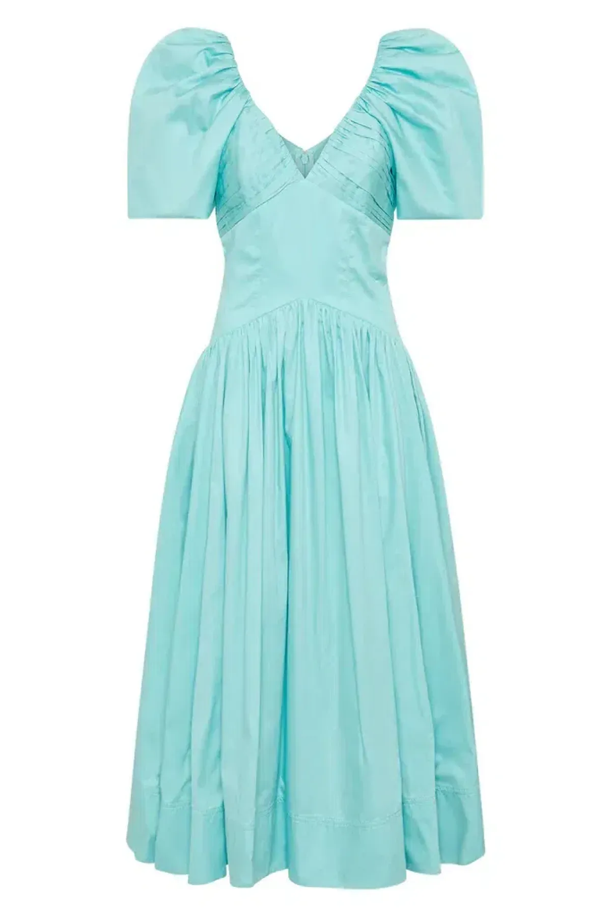 💧 AJE Gabrielle Plunge Midi Dress – Spearmint Blue – Size AU 8 💧 - Image 7