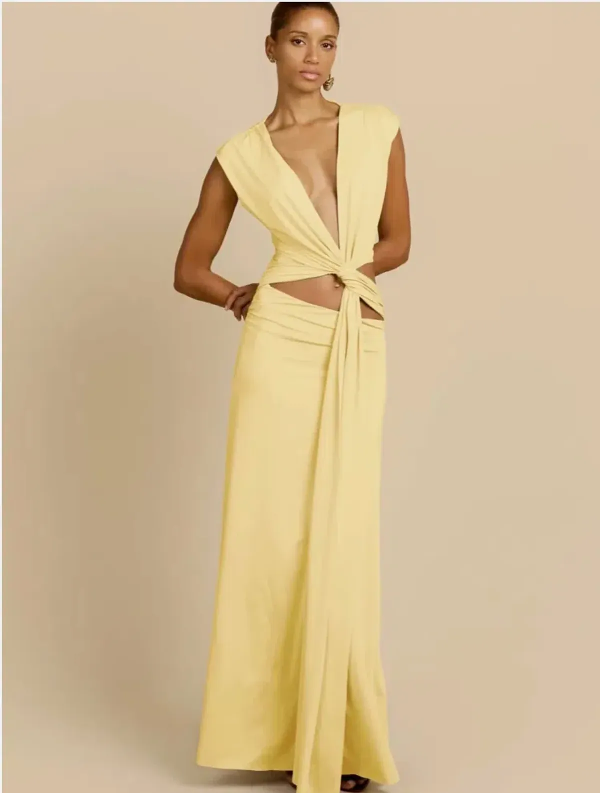 Arcina Ori Jade Dress Lemon Size S/AU 8 - Image 2
