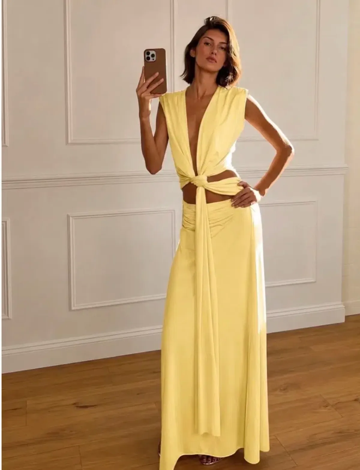 Arcina Ori Jade Dress Lemon Size S/AU 8 - Image 1