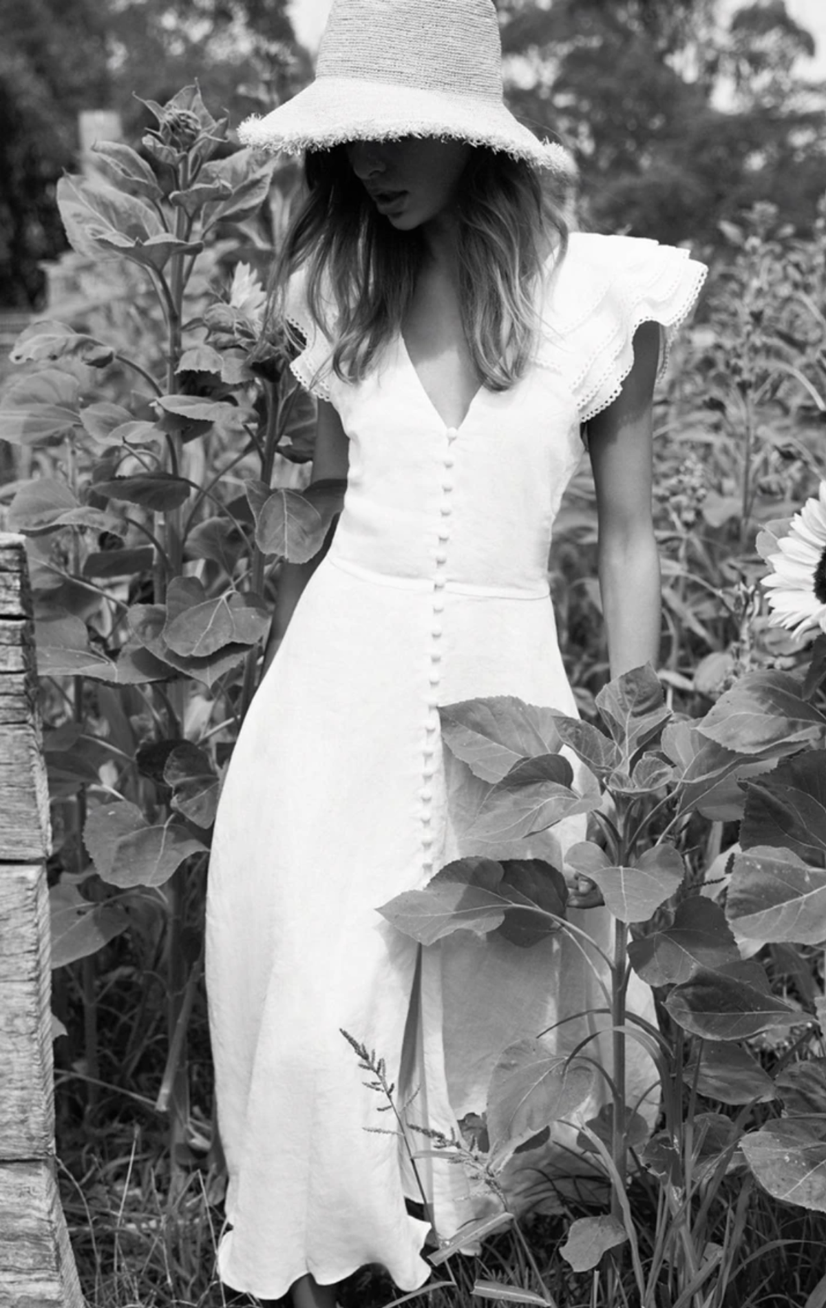 "Bec & Bridge" La Fontelina linen dress, white, size 10, RRP $360 - Image 4