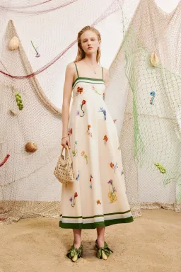Alemais Florero Sundress Cream Floral Size 12 for rent on The Volte - image 2