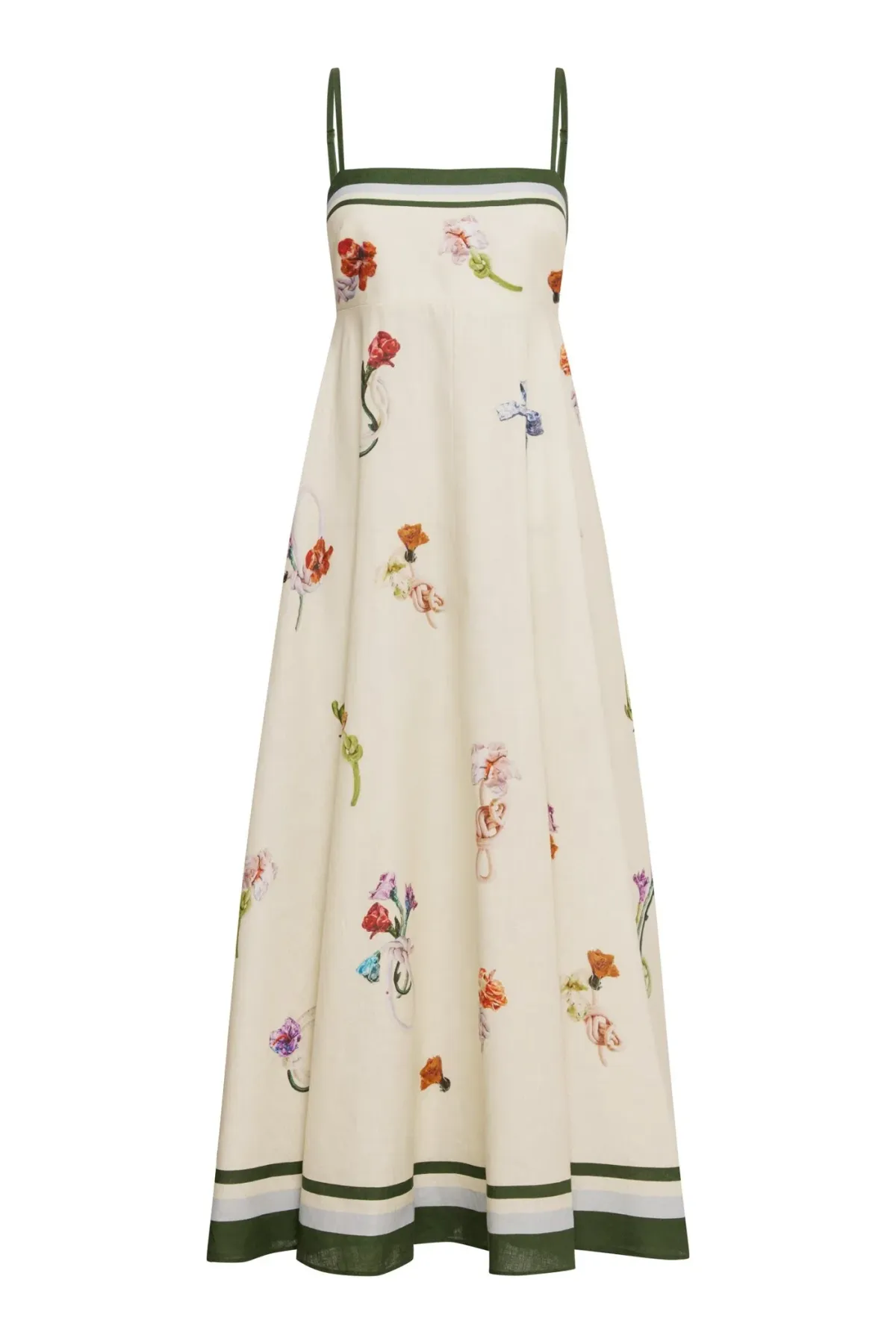 Alemais Florero Sundress Cream Floral Size 12 - Image 5