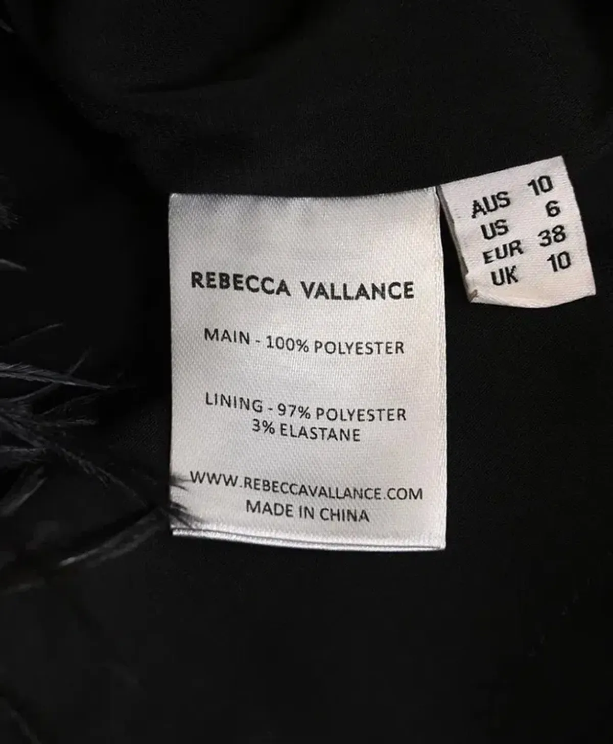 Rebecca Vallence Kaia feather trimmed sequin tulle mini dress size 10 - Image 4