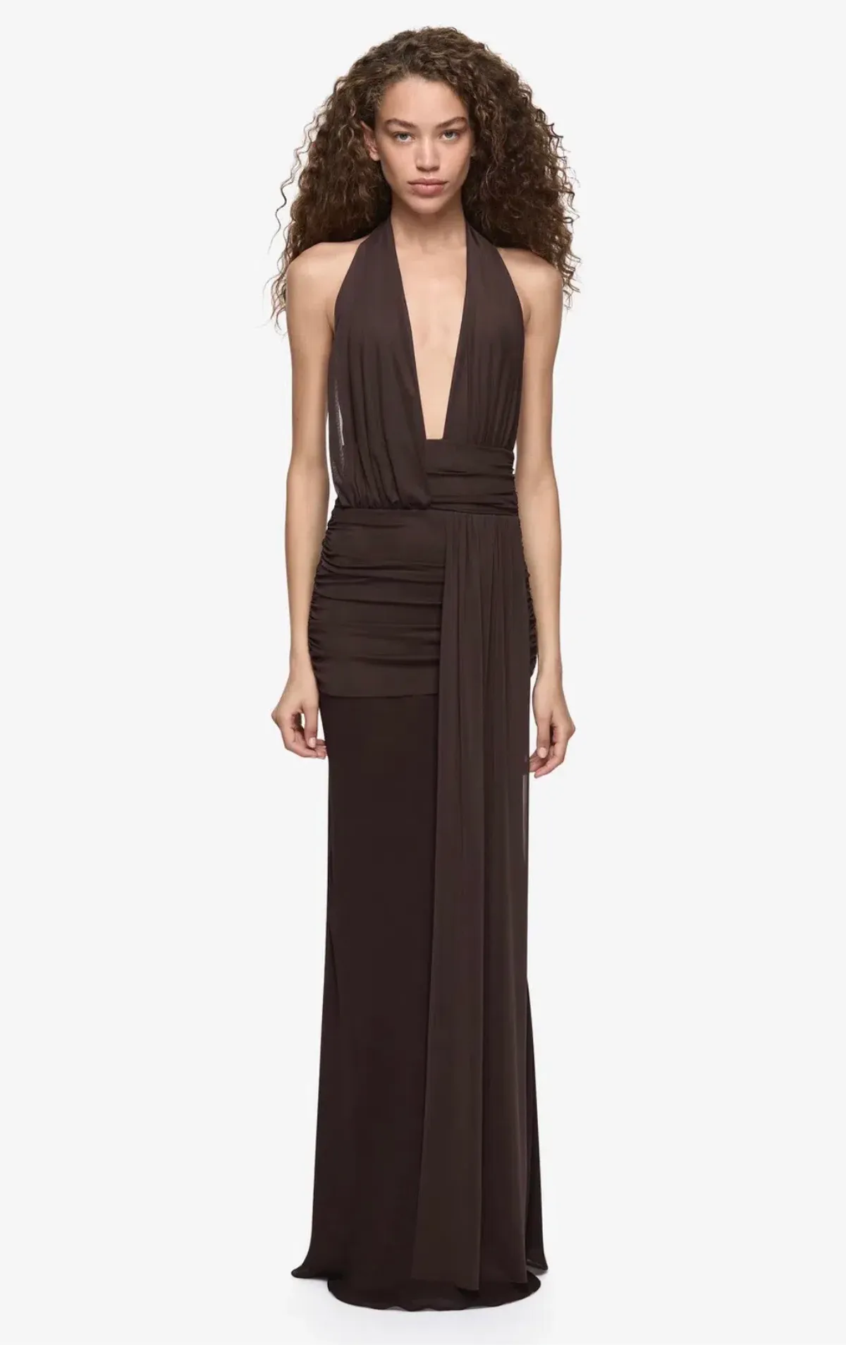 Bec & Bridge Cassis drape maxi dark chocolate size 10 - Image 1