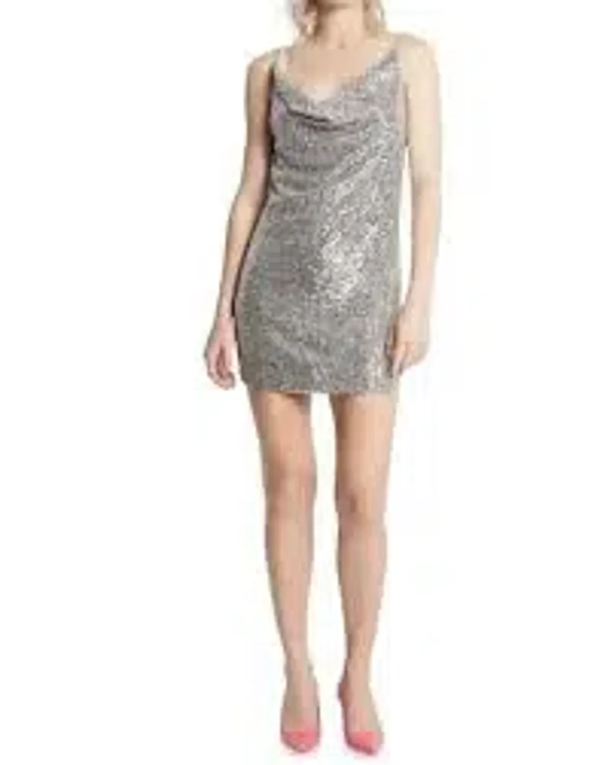 Sass and Bide "You were saying" Mini Dress silver sequin size 12 - Image 1