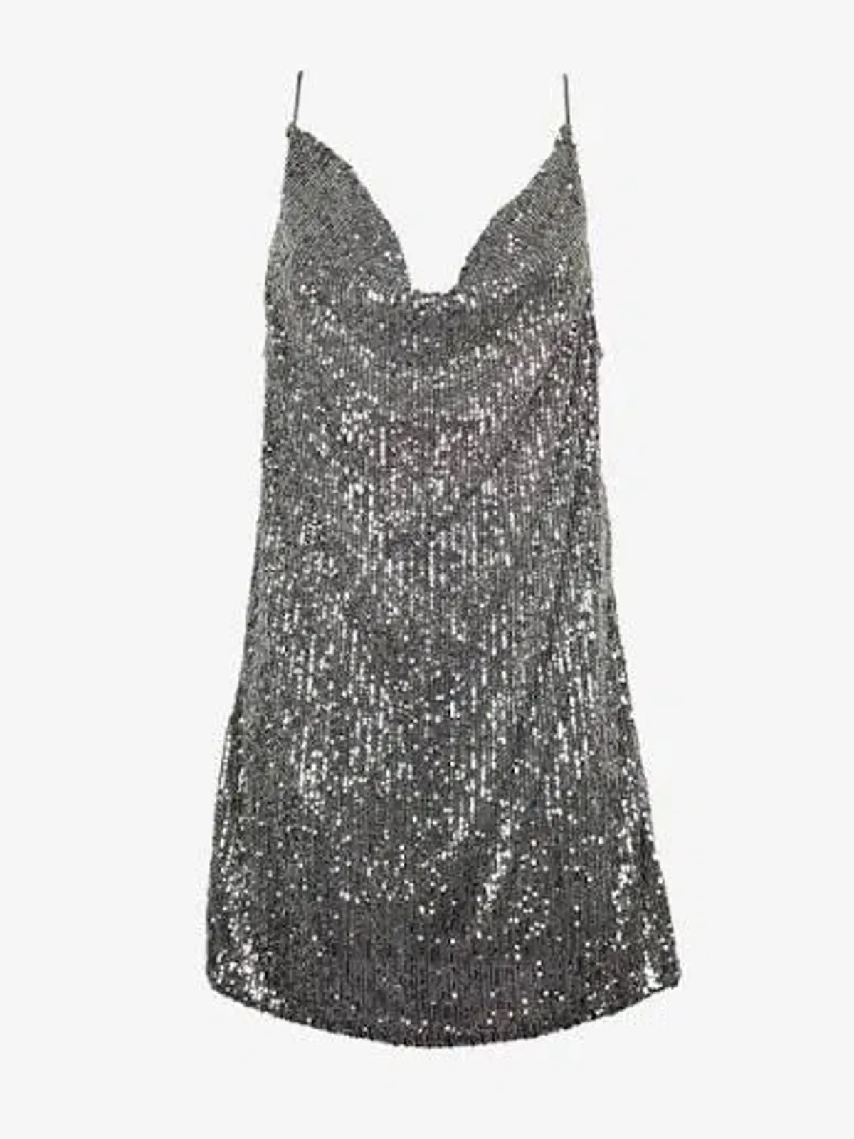 Sass and Bide "You were saying" Mini Dress silver sequin size 12 - Image 4