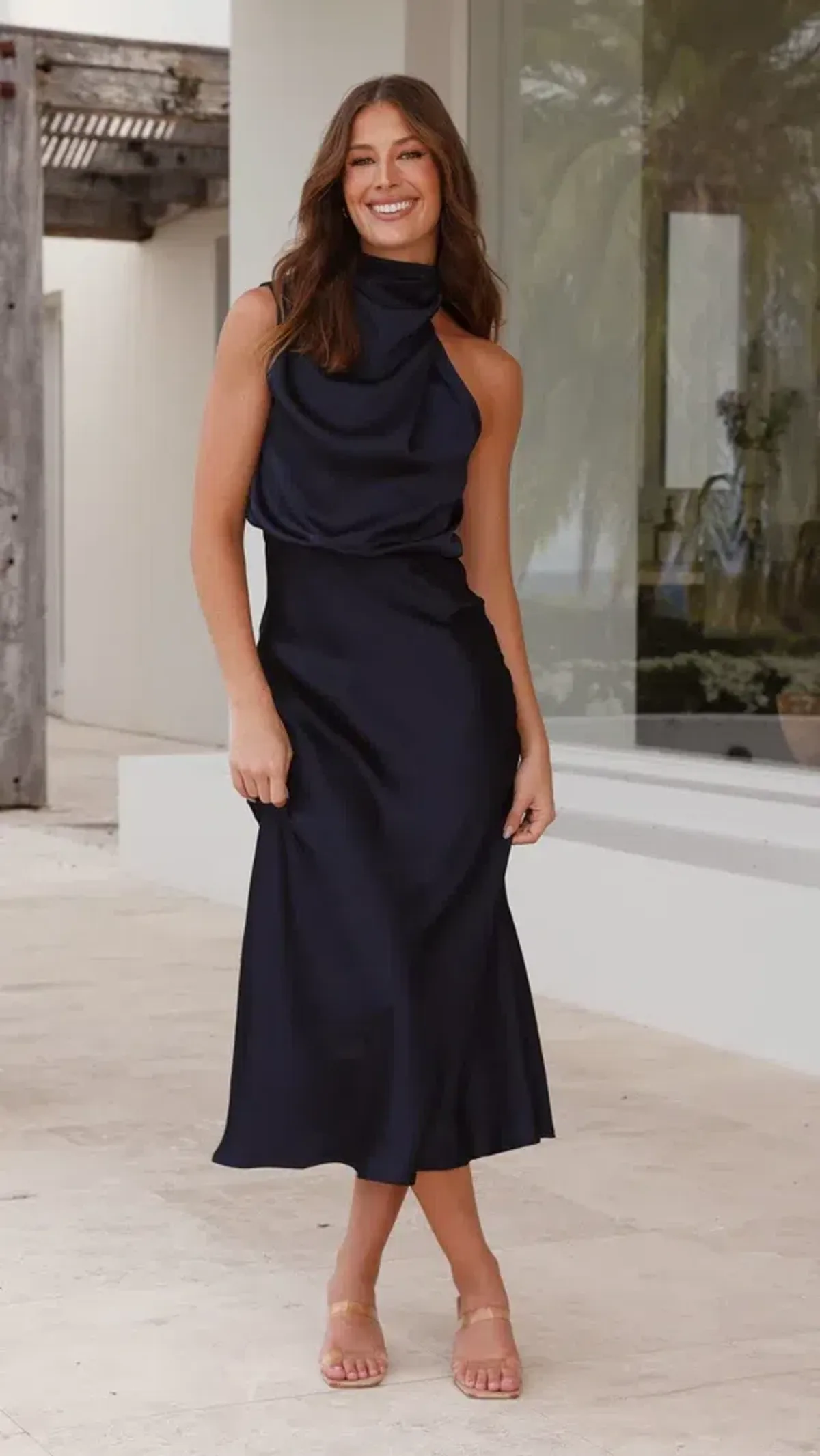 Billy J Esther Maxi Dress - Navy - Image 2