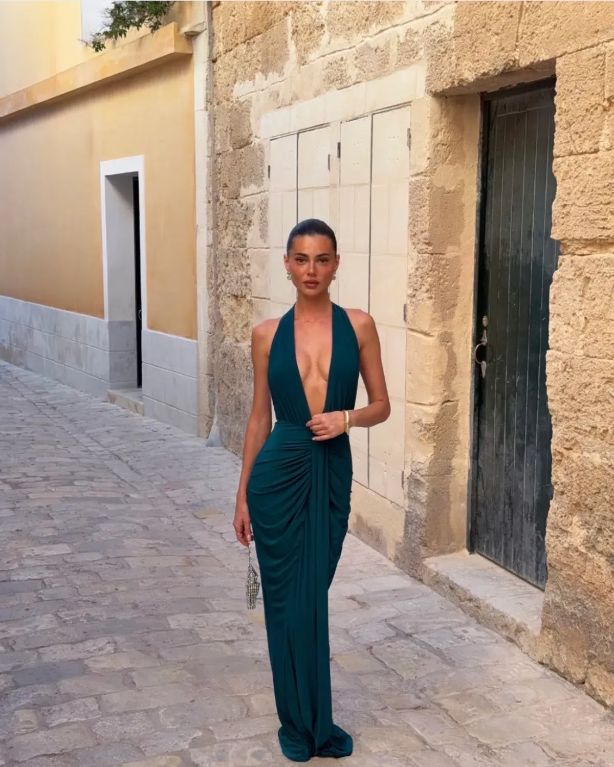 Club L London | Lesley Dress | Plunge - Image 1