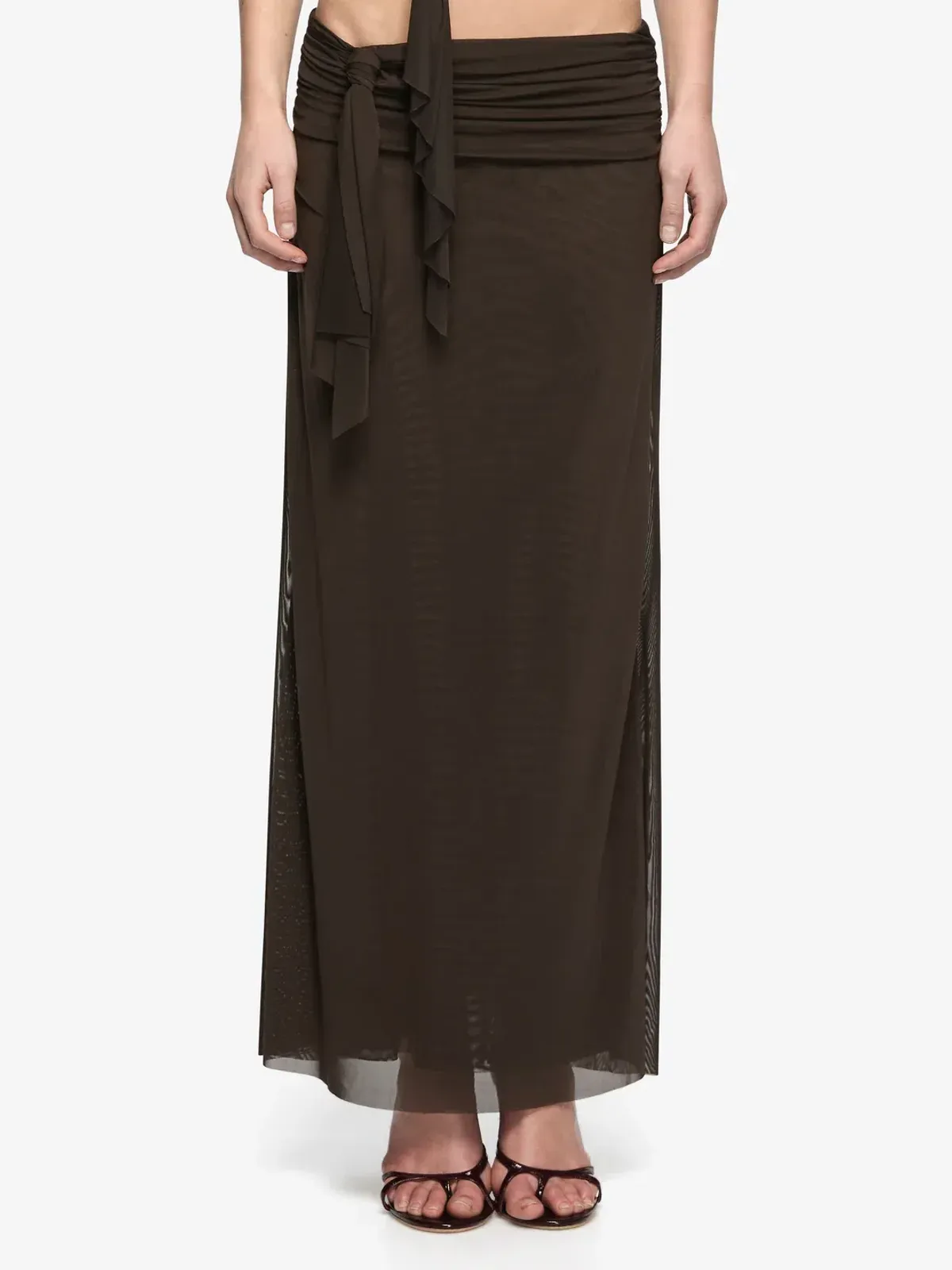 Bec & Bridge Olyssia Knot Halter Top & Skirt Set Brown Size S (8) - Image 2