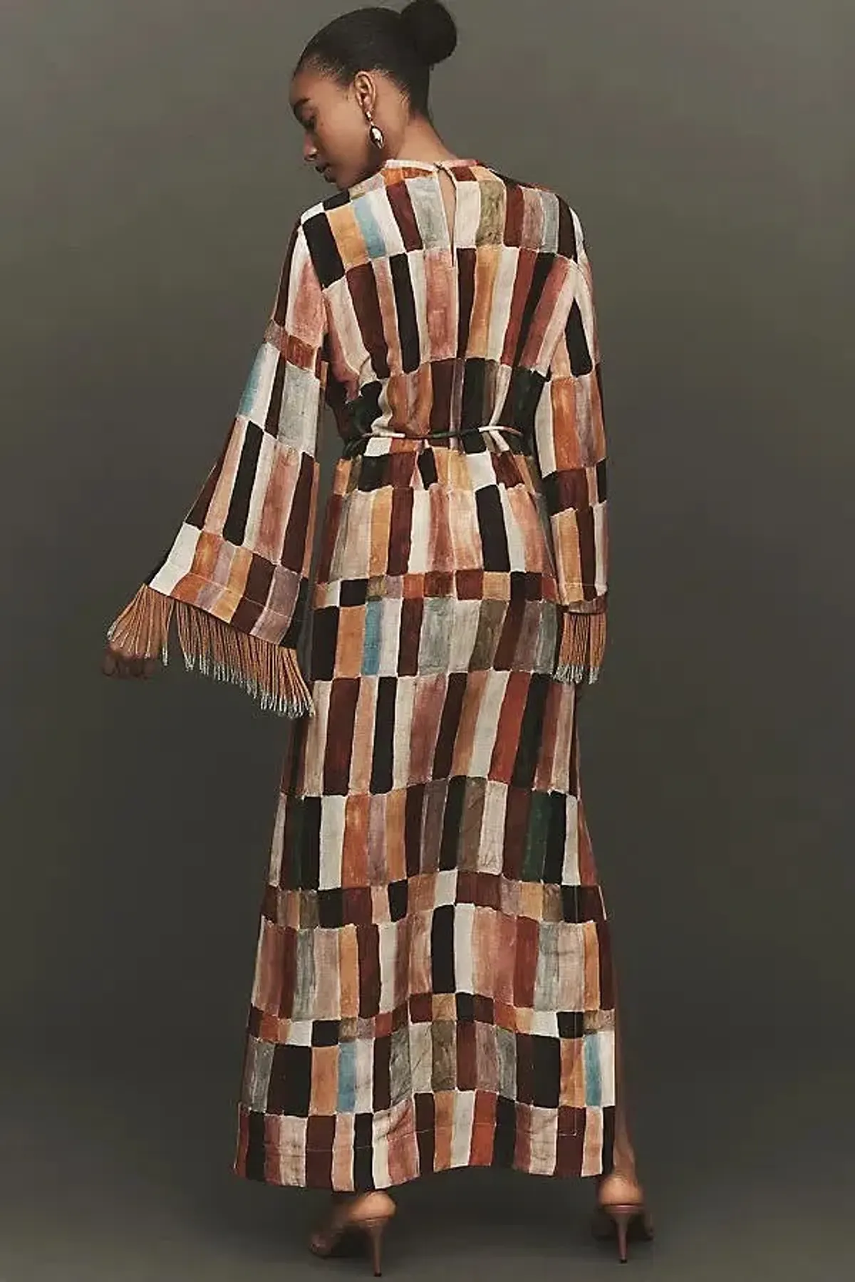 ALEMAIS Marjorelle Tunic Midi Dress Multi Size 8 AU - Image 11