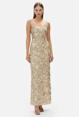 Rachel Gilbert Marcel Gown in Gold/Silver Size 2 AU 10 for rent on The Volte - image 1