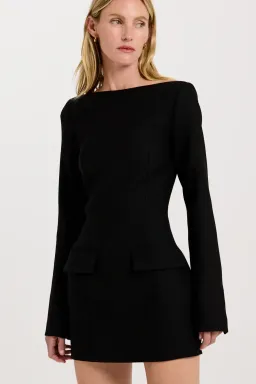 Henne Patrizia Mini dress - Black, size 8 for rent on The Volte - image 4