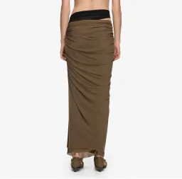 Bec & Bridge Anaya drape maxi skirt latte & oria top black size XS for rent on The Volte - image 4