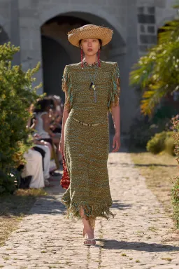Alemais Nieve Sequin Knit Midi Dress in Khaki Size S / AU 8 for rent on The Volte - image 5