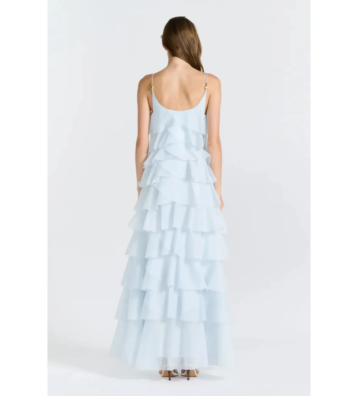 Aje Celestine Maxi Dress in Artic Blue Size AU10 - Image 3