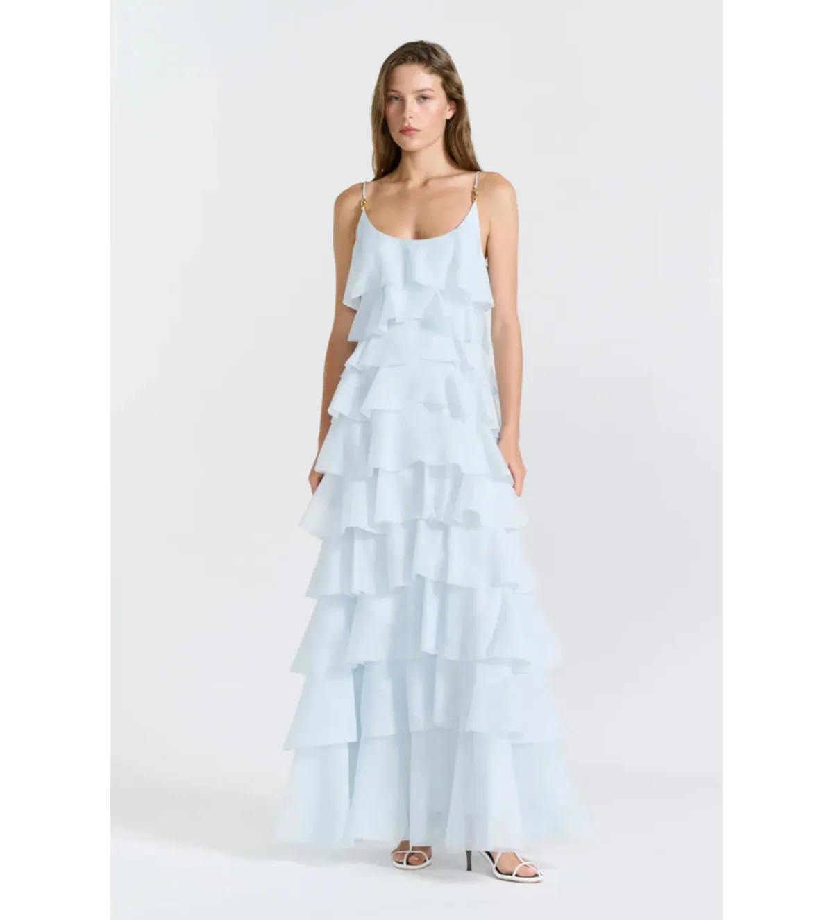 Aje Celestine Maxi Dress in Artic Blue Size AU10 - Image 1